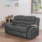 Lantana 2 Seat Recliner Sofa Grey