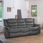 Lantana 3 Seat Recliner Sofa Grey