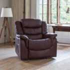 Lantana Reclining Armchair Burgundy