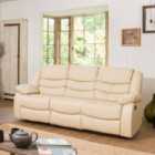 Maitland 3 Seat Recliner Sofa Cream