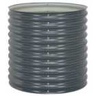 vidaXL Garden Raised Bed 80X80X81cm Galvanised Steel - Grey