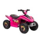 HOMCOM 6V Kids Electric Ride-On Car with Big Wheels - Pink
