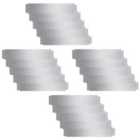 vidaXL Lawn Fence 20 Pcs Galvanised Steel 100X20cm