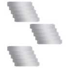 vidaXL Lawn Fence 15 Pcs Galvanised Steel 100X20cm