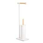 Showerdrape Sonata Toilet Roll & Brush Combo in White