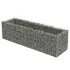 vidaXL Gabion Raised Bed Galvanised Steel 180X50X50cm