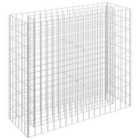 vidaXL Gabion Raised Bed Galvanised Steel 90x30x90 cm
