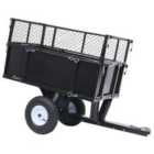vidaXL Tipping Trailer For Lawn Mower 150 Kg Load