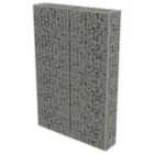 vidaXL Gabion Wall with Covers Galvanised Steel 100x20x150 cm