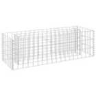 vidaXL Gabion Raised Bed Galvanised Steel 90X30X30cm