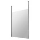 Hudson Reed 1400mm Wetroom Screen With Ceiling Posts - Matt Black