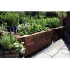 Charred Brushwood Sleeper - 100 x 150mm x 1.2m