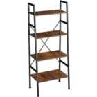 Tectake Newcastle Ladder Shelf w/ 4 Shelves Bookcase