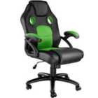 Tectake Gaming Chair Racing Mike - Black And Green