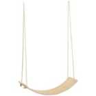 HOMCOM Wood Wobble Board with Ropes Baby Rocker Balance Board