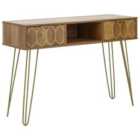 GFW Orleans 2 Drawer Console Desk - Mango