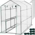 Tectake Greenhouse With Tarpaulin White