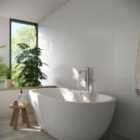 Wickes White Satin Ceramic Wall Tile - 600 x 300mm
