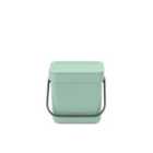 Brabantia Sort & Go Waste Bin, 3L - Jade Green