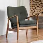 Gallery Direct Marseille Armchair Green 730x740x850mm