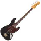 Vintage V49 Coaster Series Bass Guitar - Gloss Black