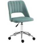 Vinsetto Mid-back Swivel Home Office Chair Scallop Computer Desk Chair - Green