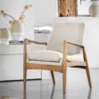 Gallery Direct Armao Armchair Natural Linen 685x720x820mm