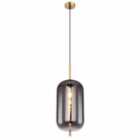Globo Smoky Large Single Gold Pendant