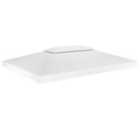 vidaXL 2-Tier Gazebo Top Cover 310 g/m 4x3 m White