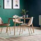 Gallery Direct Columbia Rectangle Dining Table Oak 1200X800X750Mm