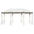 vidaXL Gazebo Cream White 530X350X265cm