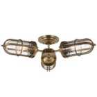 Feiss Urban Restoration 3 Light Semi Flush