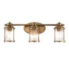 Kichler Ashland Bay 3 Light Wall Light - Natural Brass