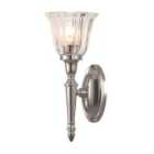 Elstead Lighting Dryden 1 Light Short Wall Light - Polished Nickel