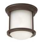 Hinkley Hadrian 1 Light Opal Glass Flush Mount - Oil Rubbed Bronze