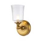 Feiss Huguenot Lake 1 Light Wall Light - Brushed Brass