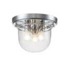 Quoizel Whistling 3 Light Flush Mount - Polished Chrome