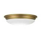 Elstead Lighting Brompton 1 Light Flush Mount - Brushed Brass
