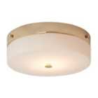 Elstead Lighting Tamar 1 Light Large Flush Light - Polished Gold