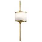 Kichler Mona 2 Light Wall Light - Natural Brass