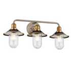 Hinkley Rigby 3 Light Wall Light - Antique Nickel