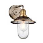 Hinkley Rigby 1 Light Wall Light - Antique Nickel