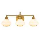 Hinkley Ainsley 3 Light Wall Light - Brushed Brass