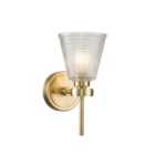 Elstead Lighting Gunnislake 1 Light Wall Light - Brushed Brass