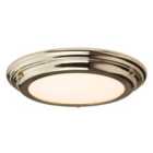 Elstead Lighting Welland 1 Light Flush Light - Polished Brass