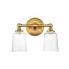 Feiss Huguenot Lake 2 Light Above Mirror Light - Brushed Brass