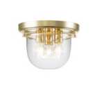 Quoizel Whistling 3 Light Flush Mount - Polished Brass