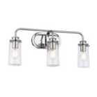 Kichler Braelyn 3 Light Wall Light - Polished Chrome