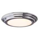 Elstead Lighting Welland 1 Light Flush Light - Polished Chrome