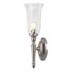 Elstead Lighting Dryden 1 Light Tall Wall Light - Polished Nickel